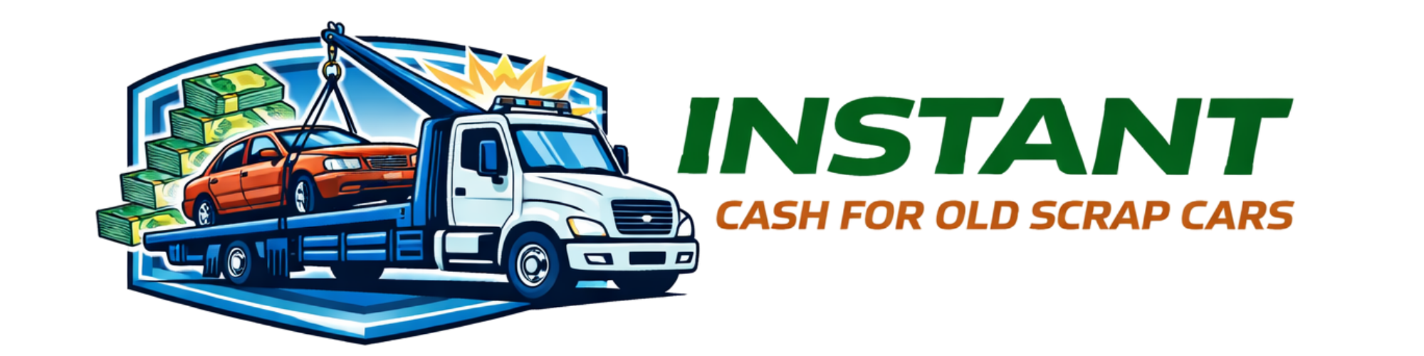 Instant Cash For Old Scrap Cars Logo